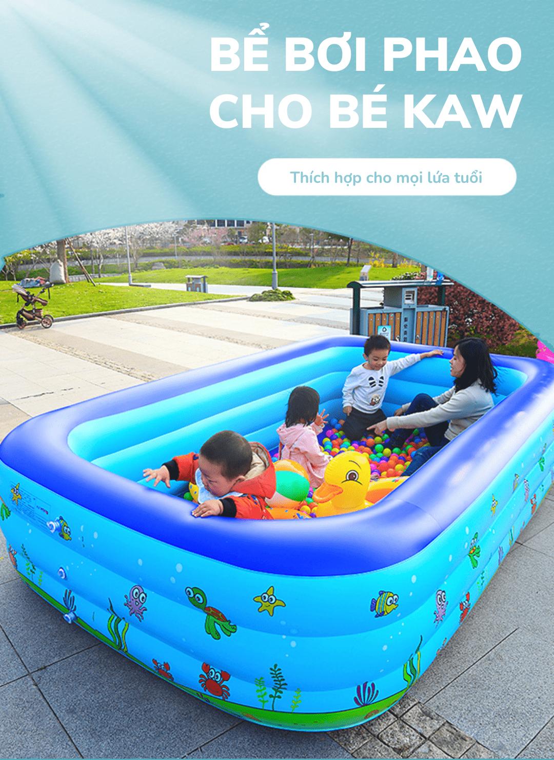 Bể bơi phao 3m 3 tầng chữ nhật - Bể Bơi Phao Cho Bé KAW – An Toàn, Tiện Lợi, Vui Nhộn Bể bơi phao 3m 3 tầng chữ nhật - Bể Bơi Phao Cho Bé KAW – An Toàn, Tiện Lợi, Vui Nhộn