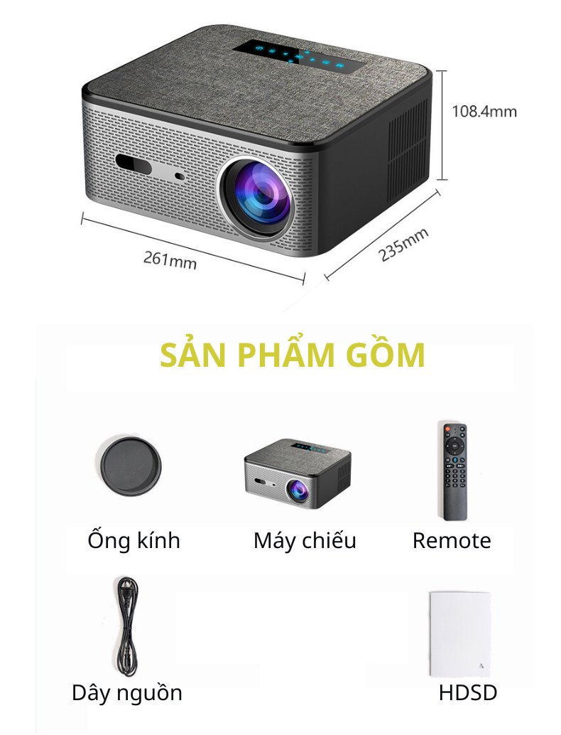 Máy Chiếu Mini KAW KS990 Chính Hãng - 1. Mô tả sản phẩm Máy Chiếu Mini KAW KS990 Chính Hãng - 1. Mô tả sản phẩm