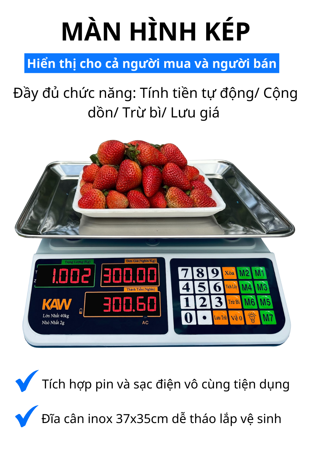 Cân điện tử tính tiền