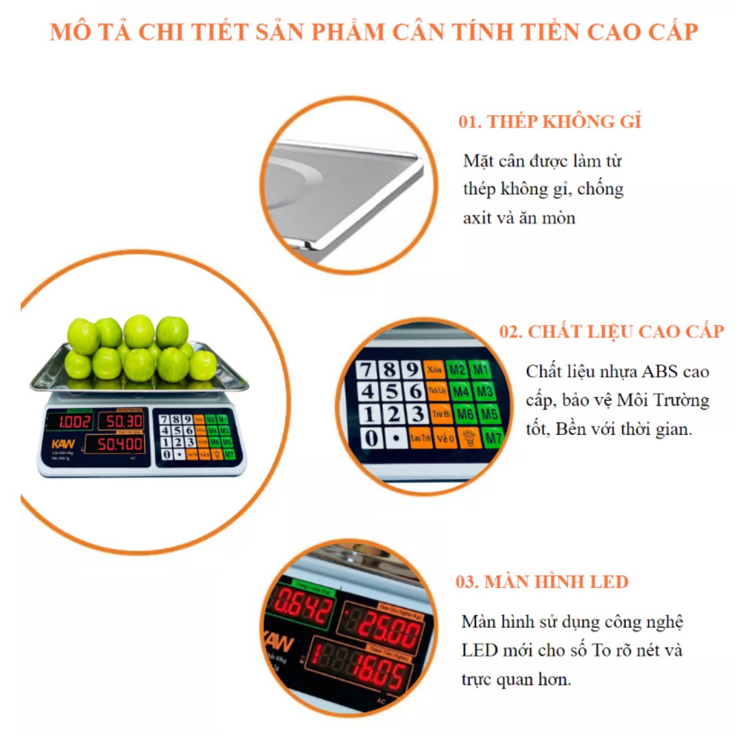 Cân điện tử tính tiền