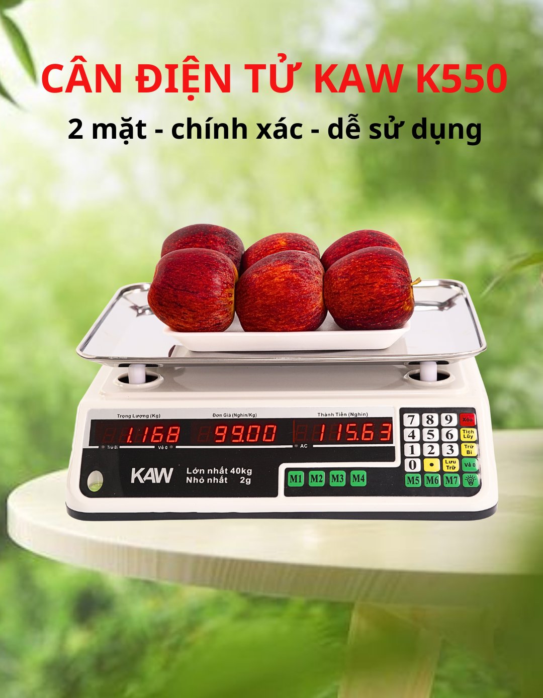Cân điện tử KAW 550 Cân điện tử KAW 550