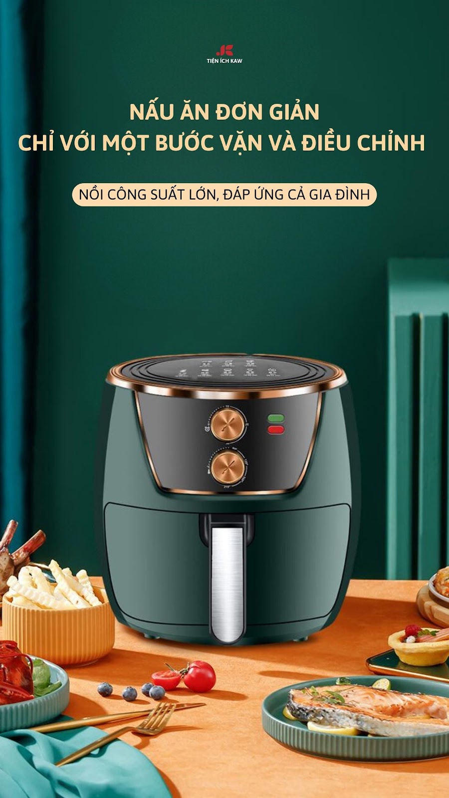 Nồi chiên không dầu KAW