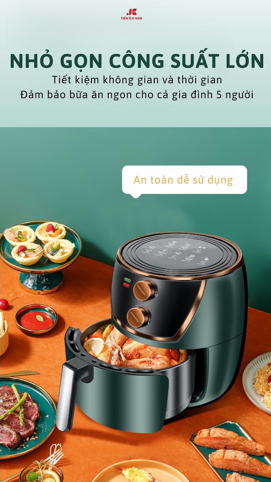 Nồi chiên không dầu KAW