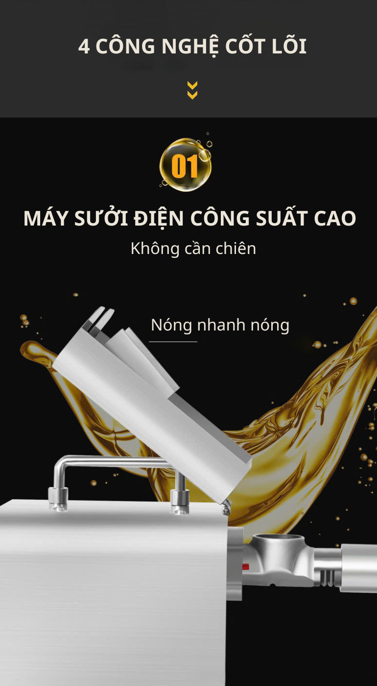 Máy Ép Dầu Thực Vật Mini 800W K311 Inox Nguyên Khối - Ưu điểm vượt trội