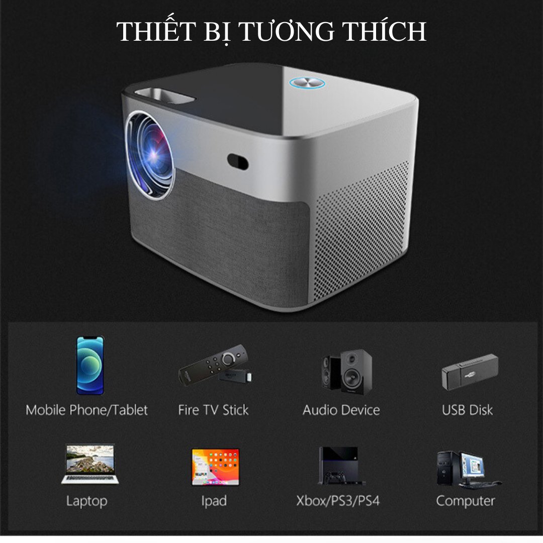 Máy Chiếu Mini KAW KP980 Kết Nối Điện Thoại Âm Thanh Rạp Chiếu Phim