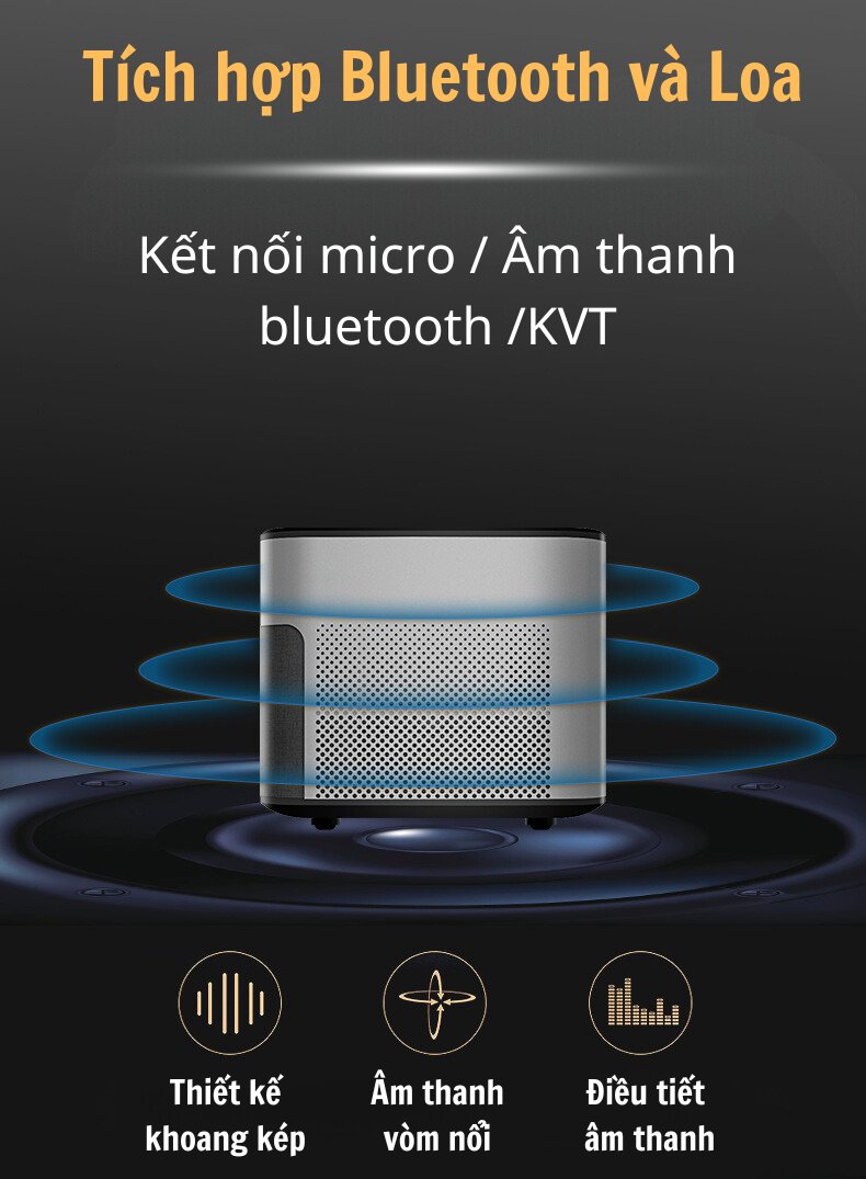 Máy Chiếu Mini KAW KP980 Kết Nối Điện Thoại Âm Thanh Rạp Chiếu Phim