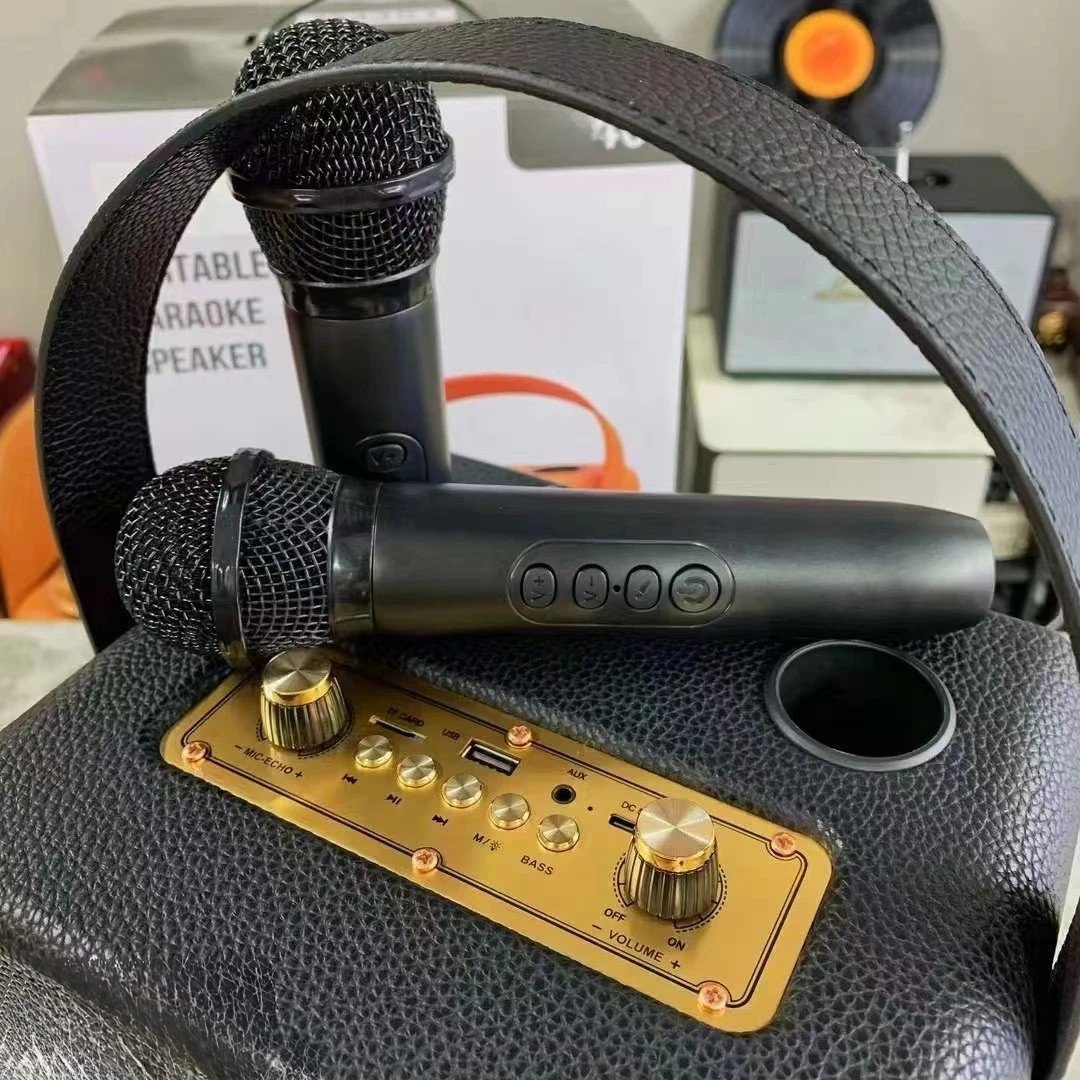 Loa KAW PartyBox K8 On-The-Go Di Động - 3. Bộ Đôi Micro Karaoke Chuyên Nghiệp (Kèm 2 mic)