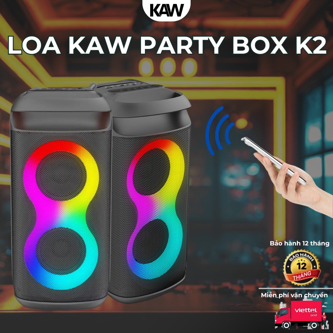 Loa KAW PartyBox K2 Bluetooth Karaoke