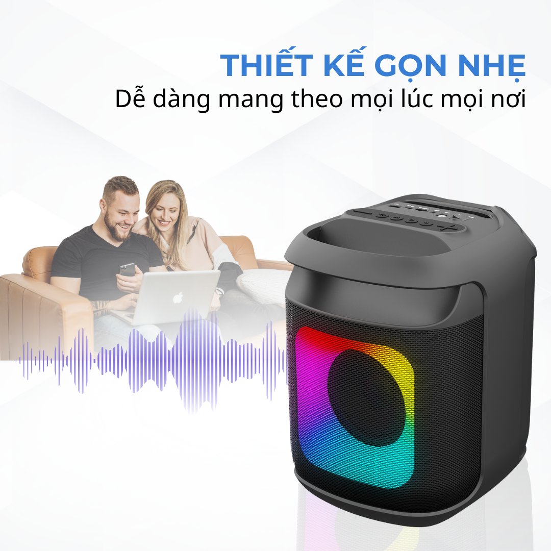 Loa KAW PartyBox K1 Bluetooth Karaoke - Âm Thanh Mạnh Mẽ và Sống Động