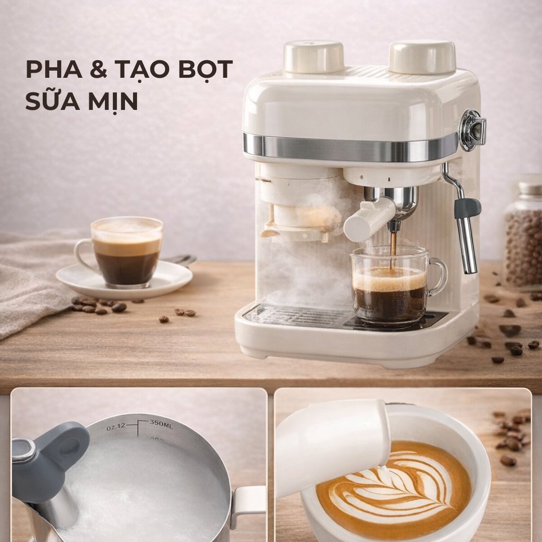 Máy Pha Cafe KAW C5 Pro 2-trong-1: Xay Và Pha Chuyên Nghiệp - Đặc Điểm Nổi Bật Của KAW C5 Pro