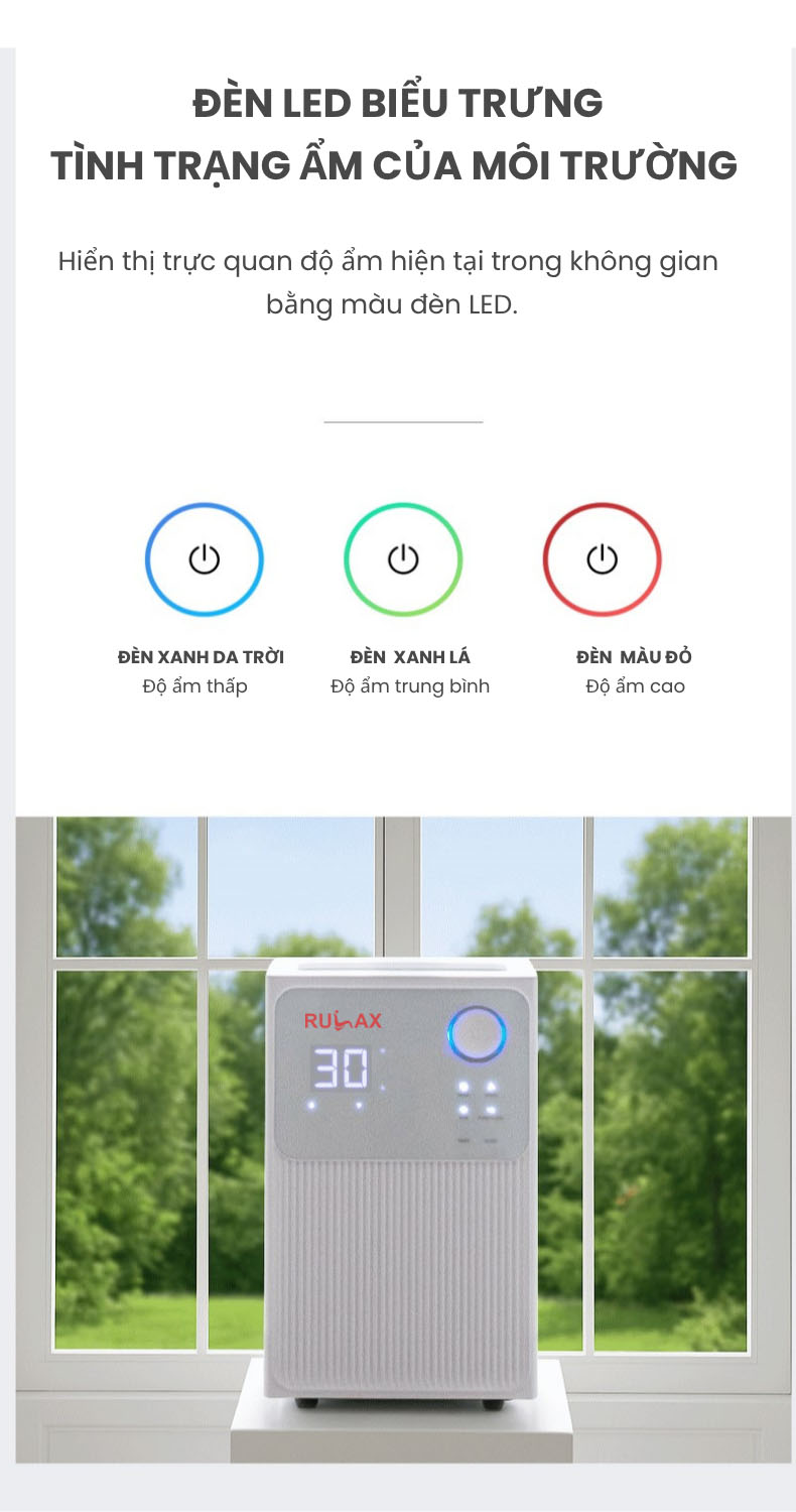 Máy hút ẩm Rulax 24L - Nhược điểm Máy hút ẩm Rulax 24L - Nhược điểm