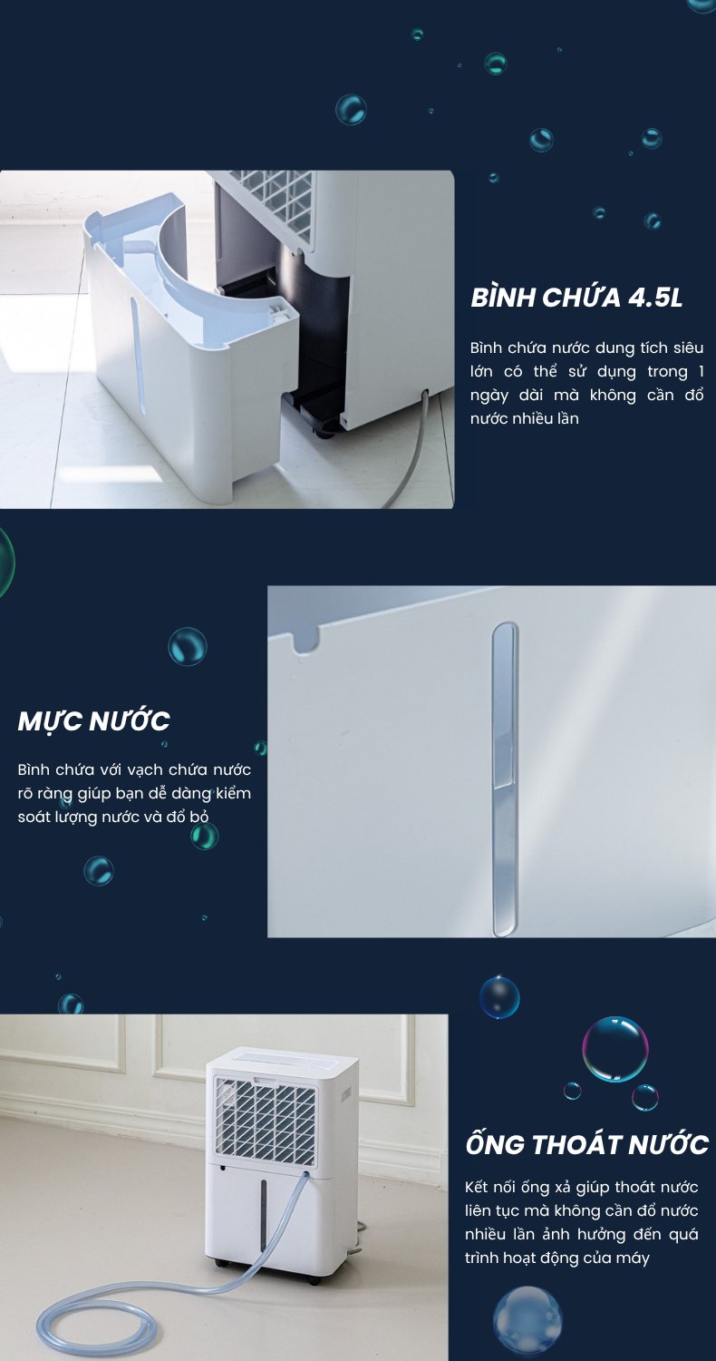 Máy hút ẩm Rulax 24L - Nhược điểm Máy hút ẩm Rulax 24L - Nhược điểm