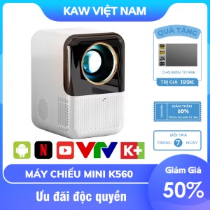 Máy chiếu mini Android Wifi thông minh KAW K560 hình ảnh sắc nét