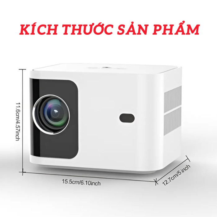 Máy chiếu Mini KAW K660 Plus hệ điều hành android, hỗ trợ video 4K, Tự động lấy nét