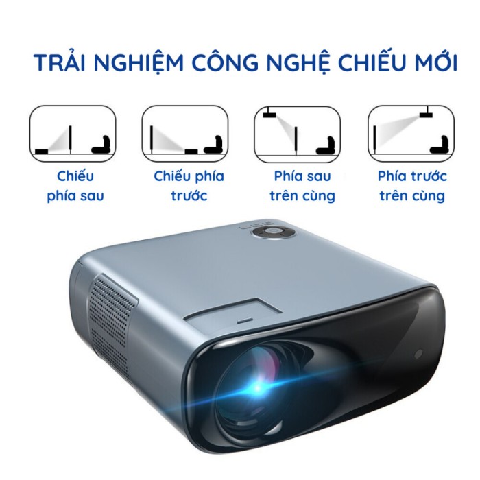 Máy chiếu XMAX10 chính hãng KAW hệ điều hành android, hỗ trợ video 4K