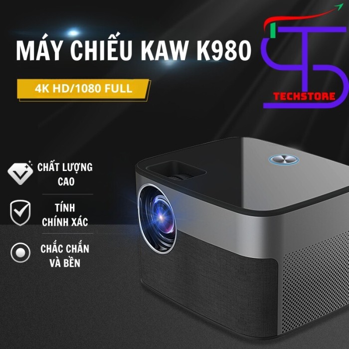 Máy Chiếu Mini Xem Phim KAW KP980 Kết Nối Điện Thoại Âm Thanh Rạp Chiếu Phim, Hình Ảnh 4K