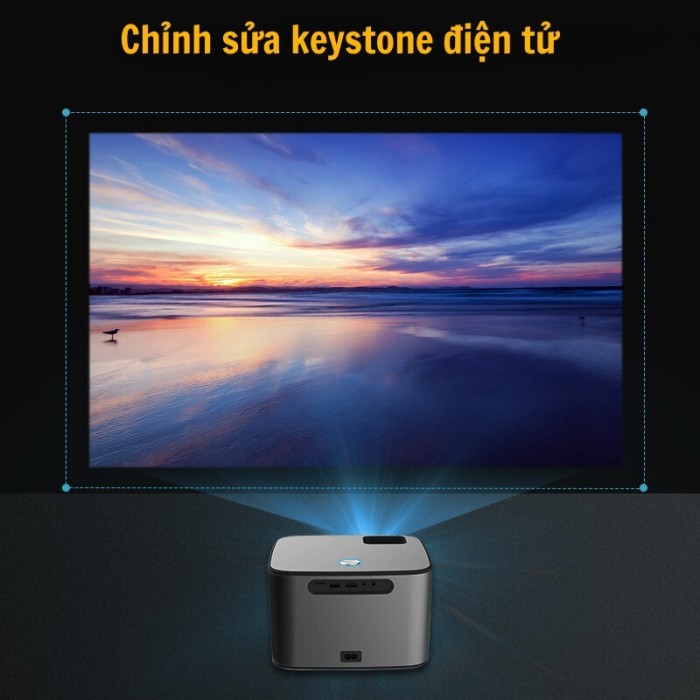 Máy Chiếu Mini Xem Phim KAW KP980 Kết Nối Điện Thoại Âm Thanh Rạp Chiếu Phim, Hình Ảnh 4K