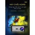 Máy chiếu mini KS990 tự động lấy nét, Tìm kiếm bằng giọng nói, Phù hợp cho văn phòng gia đình trường học