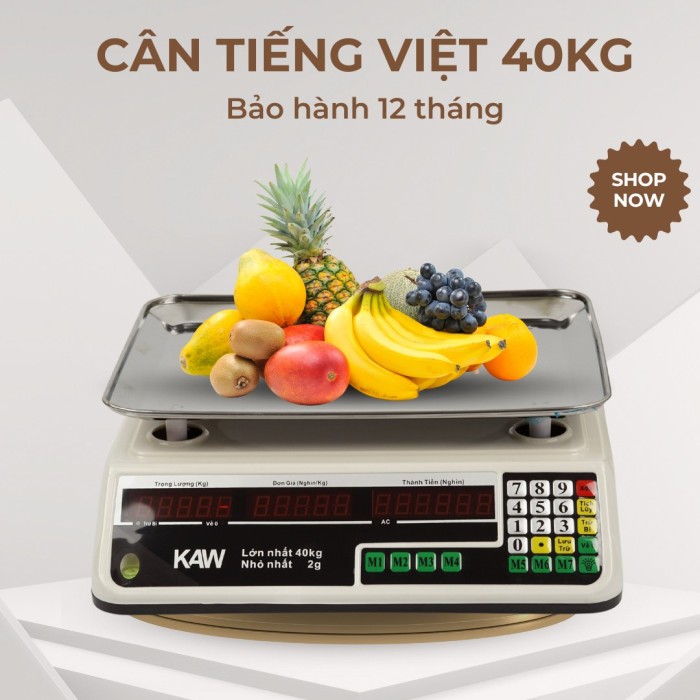 Cân điện tử KAW 550, Màn hình lớn, Dễ sử dụng, tính năng vượt trội