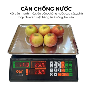 Cân điện tử tính tiền Chống Nước Cao Cấp - Màu đen 