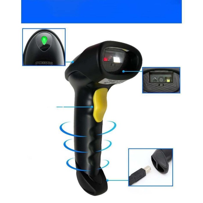 Máy bắn mã vạch KAW Bluetooth, Tốc độ quét nhanh, Độ chính xác cao