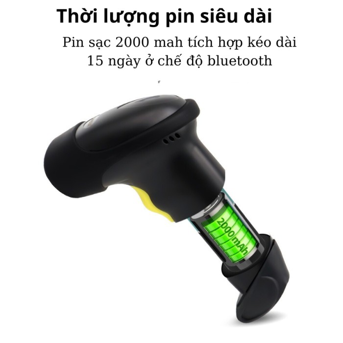 Máy bắn mã vạch Bluetooh - Đen 