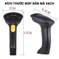 Máy bắn mã vạch KAW Bluetooth, Tốc độ quét nhanh, Độ chính xác cao