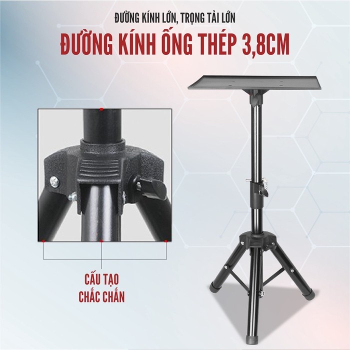 Giá đỡ máy chiếu 3 chân 1m8 đa năng di động, Gọn, Nhẹ, Chắc chắn dễ sử dụng