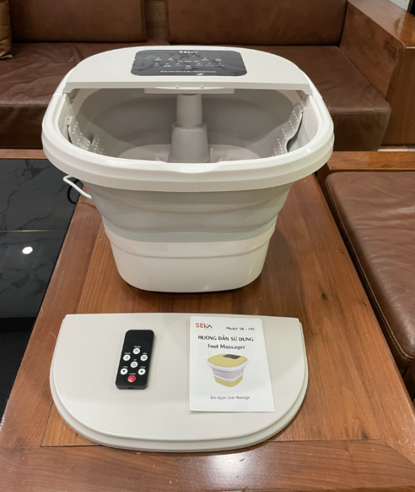 Bồn ngâm Massage chân Seka, Gấp gọn, Màn hình LED cảm ứng, Hàng chính hãng