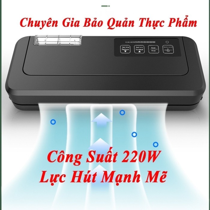 Máy hút chân không không kén túi P280 P290, Lực hút khỏe, Hút tự động các loại túi khô và ướt