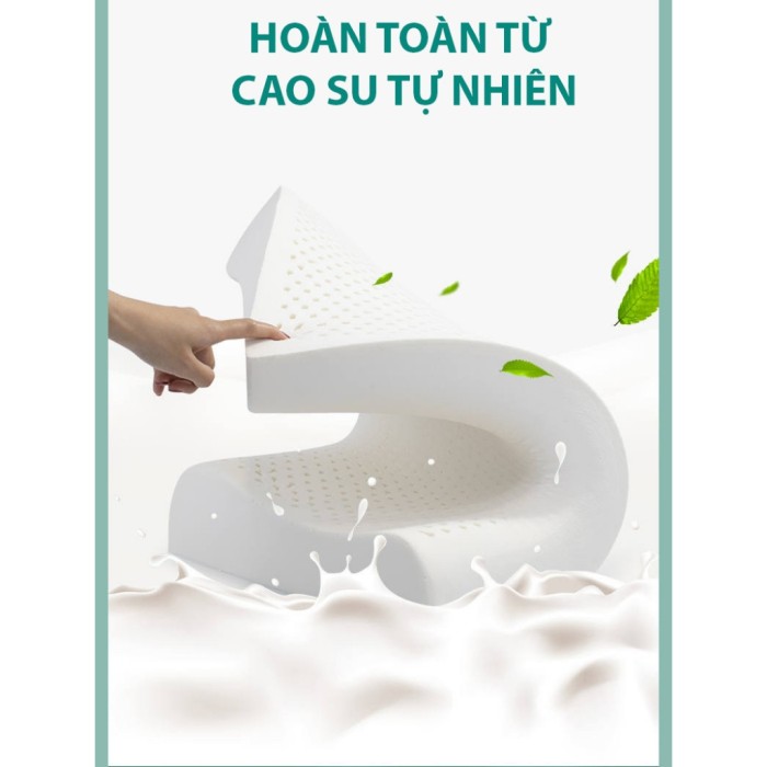 Gối cao su non KAW cao cấp, Giảm đau mỏi cổ, Ngủ ngon hơn, Giá tốt