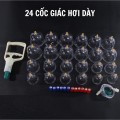 Bộ giác hơi không dùng lửa 24 phụ kiện KAW, Giảm đau nhức, Tăng cường tuần hoàn máu