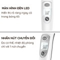 Nhiệt kế hồng ngoại cơ thể và vật thể 4 in 1 không tiếp xúc - Màu trắng 