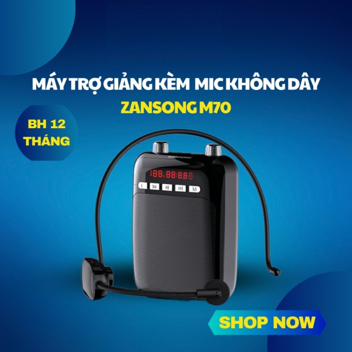 Máy trợ giảng Zansong M70, Chất lượng âm thanh vượt trội, giá cả phải chăng