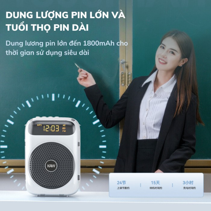 Máy trợ giảng KAW K88 cao cấp cho chất lượng âm thanh vượt trội, Chính hãng, Giá tốt