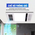 Quạt sưởi âm trần đa chức năng, Sưởi ấm nhanh, Làm mát hiệu quả, Đèn LED chiếu sáng