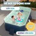 Bể bơi gấp gọn 1m6 KAW HOME – Bể phao mini cho bé, dễ gập, tiết kiệm diện tích