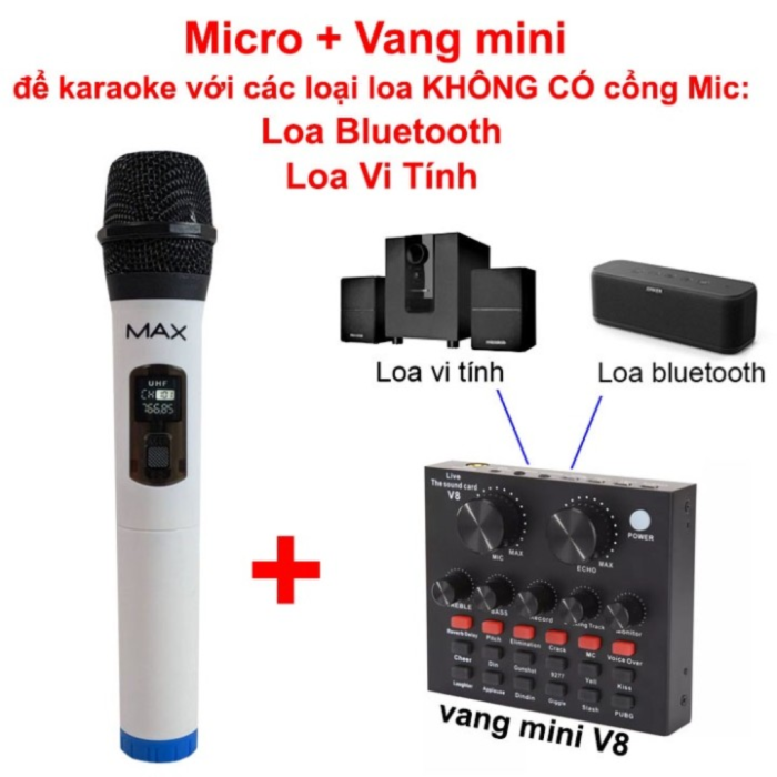 Micro Không Dây MAX-21 – Chống Nhiễu Siêu Tốt, Thu Âm Rõ Nét, Hát Cực Hay Trên Mọi Thiết Bị