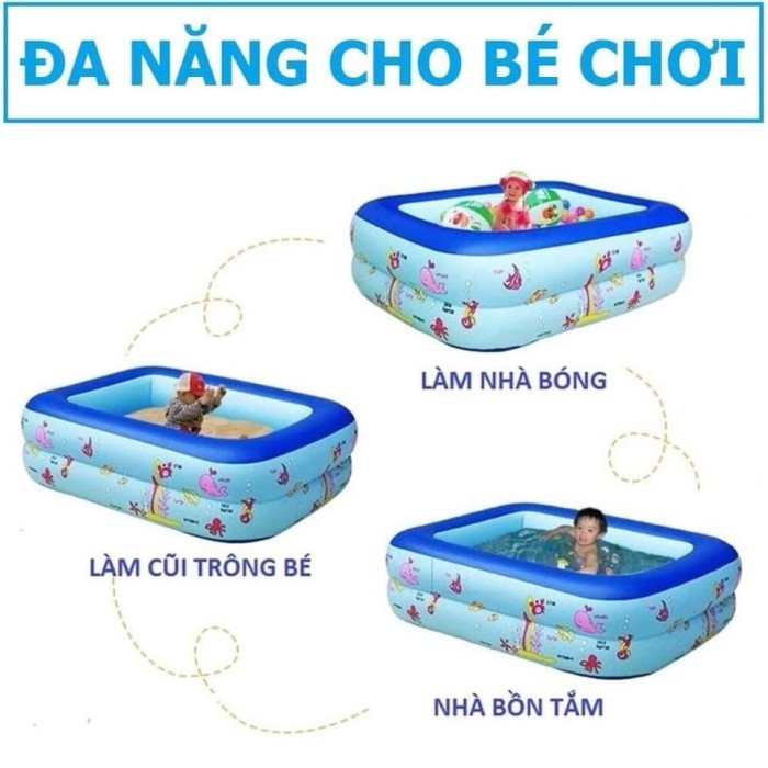 Bể Bơi Phao 150 CM Cho bé - KAW HOME – An Toàn, Tiện Lợi, Vui Chơi Thú Vị