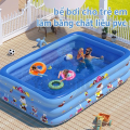 Bể bơi phao 3m 3 tầng chữ nhật - Thành bể cao, Chất liệu dày dặn