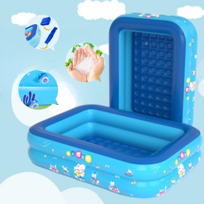 Bể Bơi Phao KAW 2 Tầng 120cm Cho Bé – Nhỏ Gọn, An Toàn, Dễ Sử Dụng