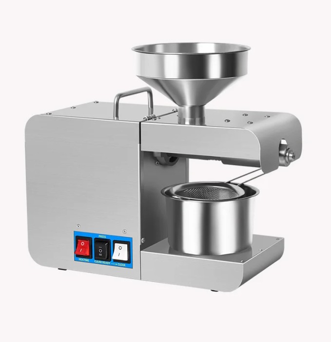 Máy Ép Dầu Mini Gia Đình Bằng Inox K311– KAW HOME - Ép Được Nhiều Loại Hạt, Thiết Kế Nhỏ Gọn, Dễ Dùng – Công Suất Cao, Tiết Kiệm Điện