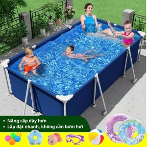 Bể bơi khung thép KAW 1m8 – Nhỏ gọn, tiện lợi cho không gian hẹp