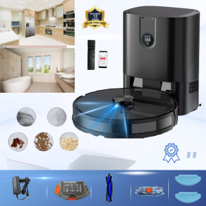 Robot Hút Bụi Thông Minh KAW 281X – Phiên Bản Cao Cấp Nhất | Lực hút 4000Pa, Định Vị LDS, Tự Động Đổ Rác, Vận Hành Êm Ái