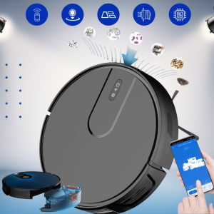 Robot hút bụi lau nhà 281Y - KAW HOME - Hút sạch mọi bụi bẩn, Lau sàn bóng loáng,Tự động lập bản đồ, Tránh vật cản