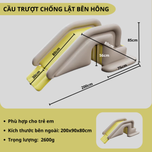 Cầu trượt hơi rời cho bể bơi KAW HOME – Gắn dễ dàng, dùng kèm bể phao 2m6 – 3m