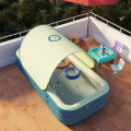 Combo bể bơi cầu trượt 2m6 KAW HOME – Full phụ kiện: bơm điện, keo vá, rùa đồ chơi
