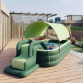 Combo bể bơi cầu trượt 3m KAW HOME – Tặng bơm hơi, keo vá, đồ chơi, siêu tiện lợi cho gia đình