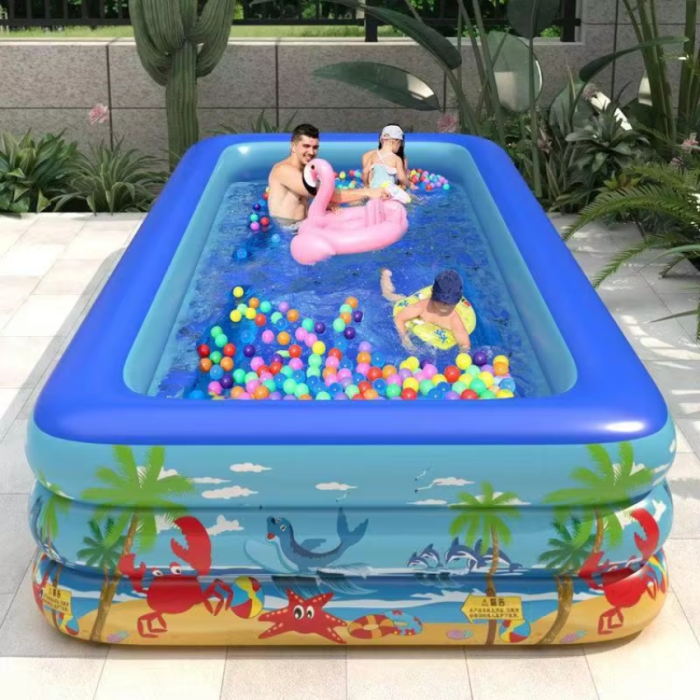 Bể bơi không cần bơm hơi 3m KAW HOME – Gấp Gọn Nhanh, phù hợp cho đại gia đình vui chơi