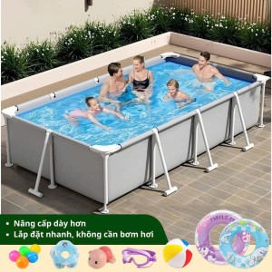 Bể bơi khung thép KAW 2m2 – Không gian vui chơi lý tưởng cho cả gia đình